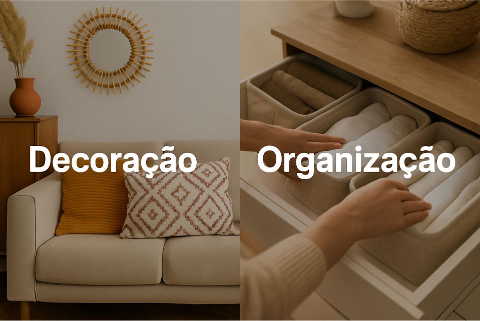 decoração e organização
